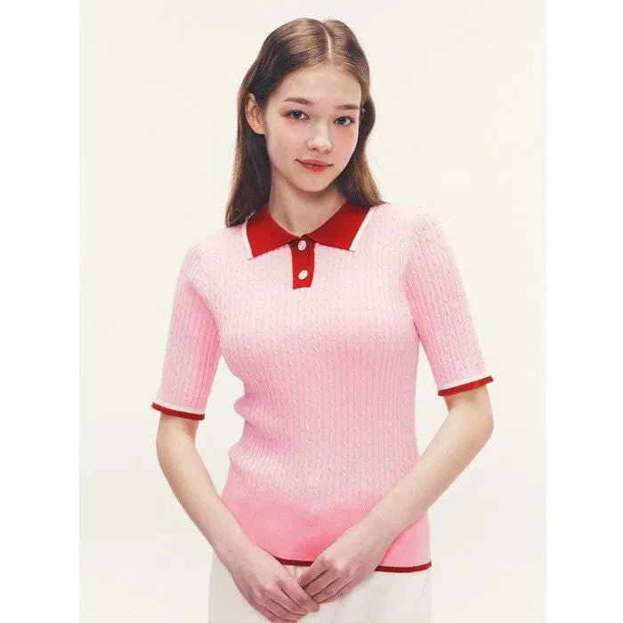 [BUNJANG] Marie Claire 24SS Cable Knit Sweater / 마리끌레르) 거의새거 24ss 케이블 니트 -F