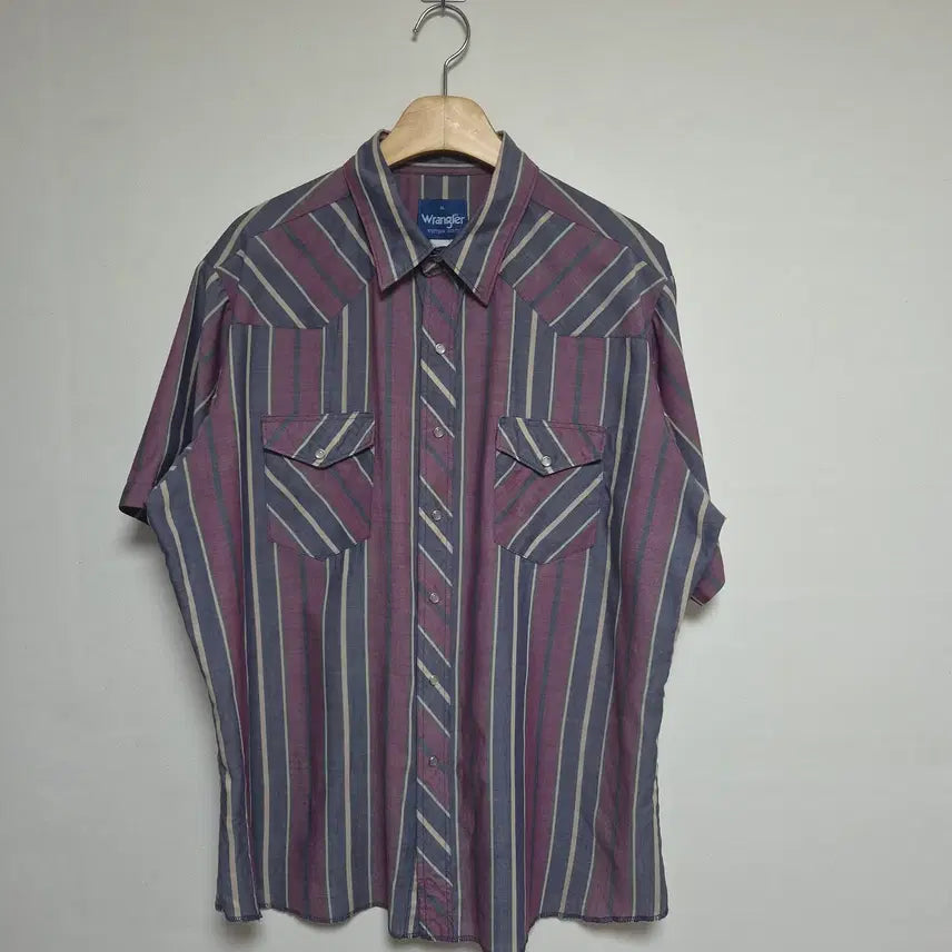 [BUNJANG] Wrangler Western Short Sleeve Shirt XL / 랭글러Wrangler 웨스턴 반팔 셔츠 XL - S489