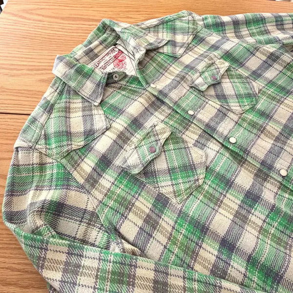 [BUNJANG] Kearney House Green Cotton Western Shirt / Kearney House Green Western Shirt