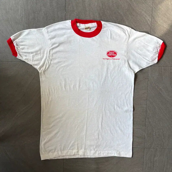 [BUNJANG] Vintage 90s USA Made Ringer Short Sleeve T-Shirt / 90년대 미국 생산 빈티지 링거 반팔 티셔츠