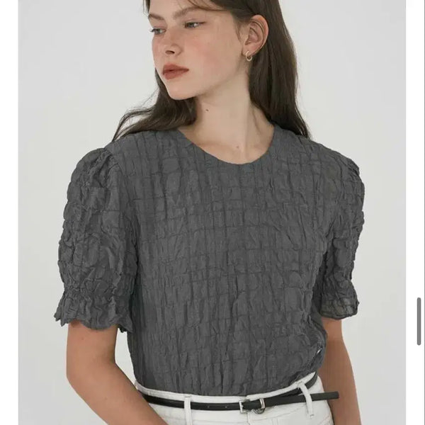 [BUNJANG] ON&ON Wrinkle Blouse Size 02 / 온앤온 링클 블라우스