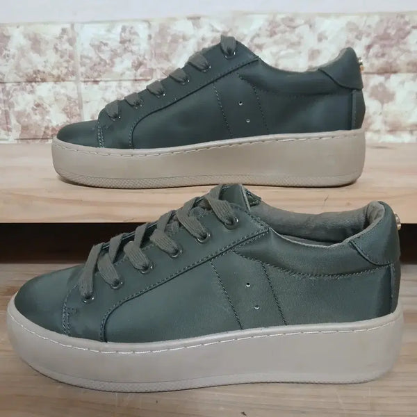 [BUNJANG] Steve Madden Khaki Sneakers / (156) 스티브매든 카키색 스니커즈 230