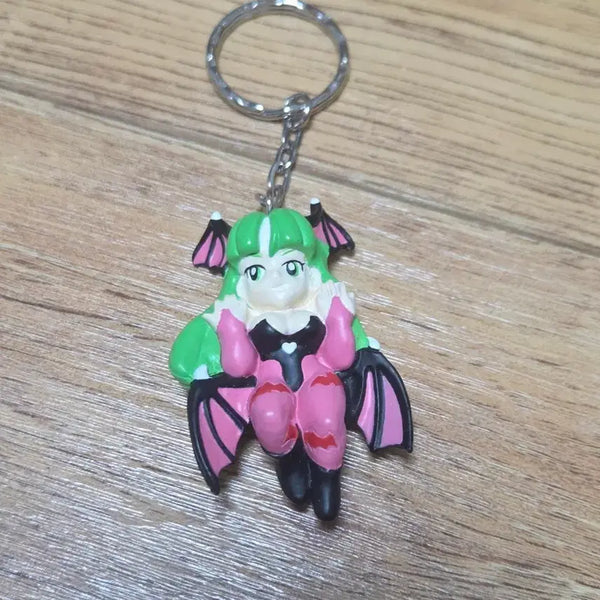 [BUNJANG] Capcom Vampire Morrigan Figure Keychain / 캡콤 뱀파이어 모리건 피규어 열쇠고리