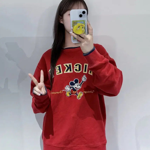[BUNJANG] Disney Mickey Mouse Sweatshirt / 디즈니랜드 미키마우스 맨투맨