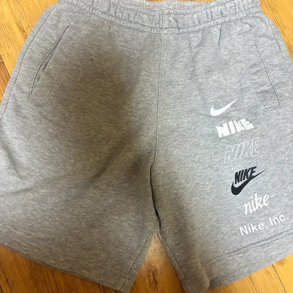 [BUNJANG] Nike Swoosh Logo Grey Shorts / 나이키 스우시 로고 반바지 그레이