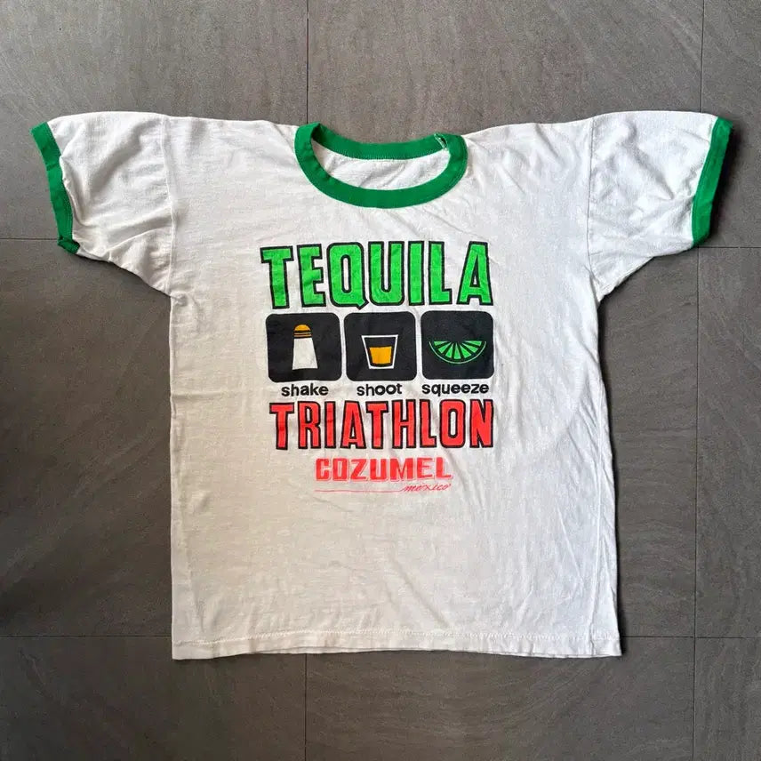 [BUNJANG] 1990s Vintage Ringer T-Shirt / 90년대 생산 빈티지 링거 반팔 티셔츠