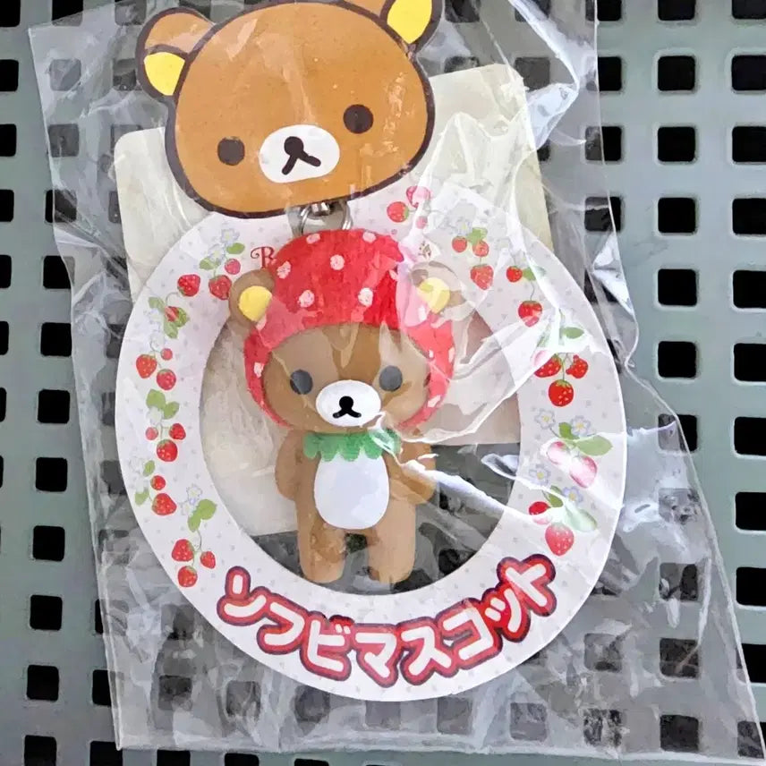 [BUNJANG] Rilakkuma Strawberry Strap / 딸기 리락쿠마 키링, 리락쿠마 스트랩