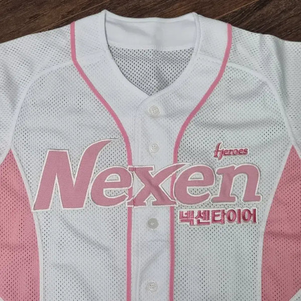 [BUNJANG] Nexen Heroes Pink Baseball Jersey #90 Son Seung-rak / 넥센 키움 히어로즈 핑크 유니폼 90 손승락