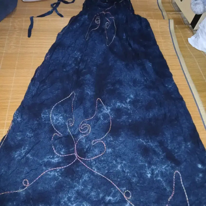 [BUNJANG] Vintage Print Long Dress / 빈티지 나염 롱 원피스