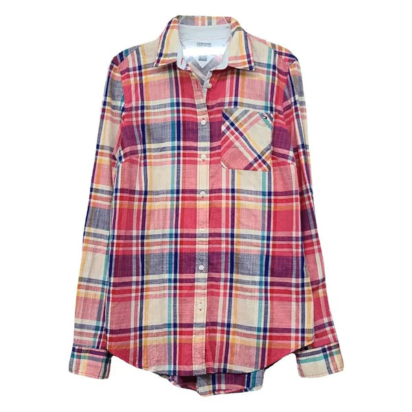 [BUNJANG] Tommy Hilfiger Casual Checkered Shirt XXS / 타미힐피거 캐주얼 체크 셔츠 XXS