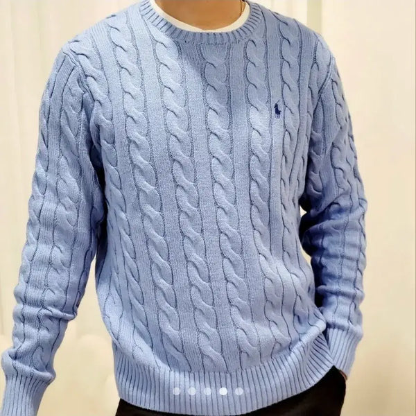 [BUNJANG] Polo Ralph Lauren Cable Knit Sweater / 폴로랄프로렌 케이블 꽈배기 니트 스웨터