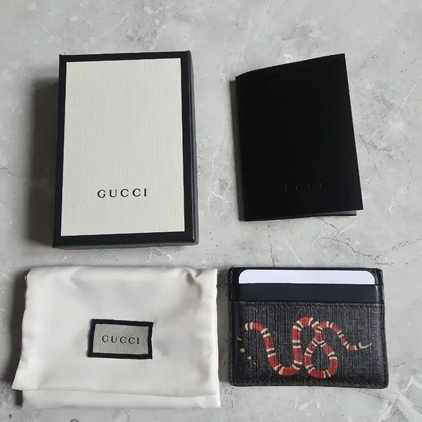 [BUNJANG] Gucci Snake Card Holder / 구찌 스네이크 카드 지갑 ( 풀 구성 )