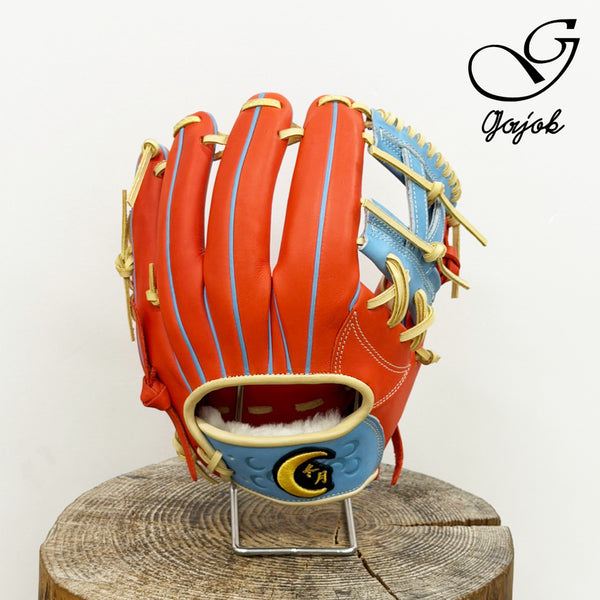 [BUNJANG] Kajok Baseball Dongwol Infielders Glove (Orange, Sky Blue) 11.75 C-Performance I-503 / 한정판매 가족베이스볼 동월 내야글러브 (오렌지,스카이블루) 11.75 C-Performance I-503
