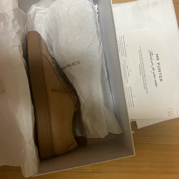 [BUNJANG] Common Projects Achilles Low Tan Sneakers / [38] 커먼프로젝트 아킬레스 로우 탄