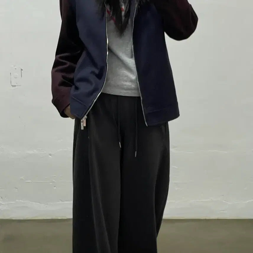 [BUNJANG] Carolina Herrera Colorblock Blouson Jacket / 남)CH 캐롤라이나 헤레라 배색 블루종 자켓