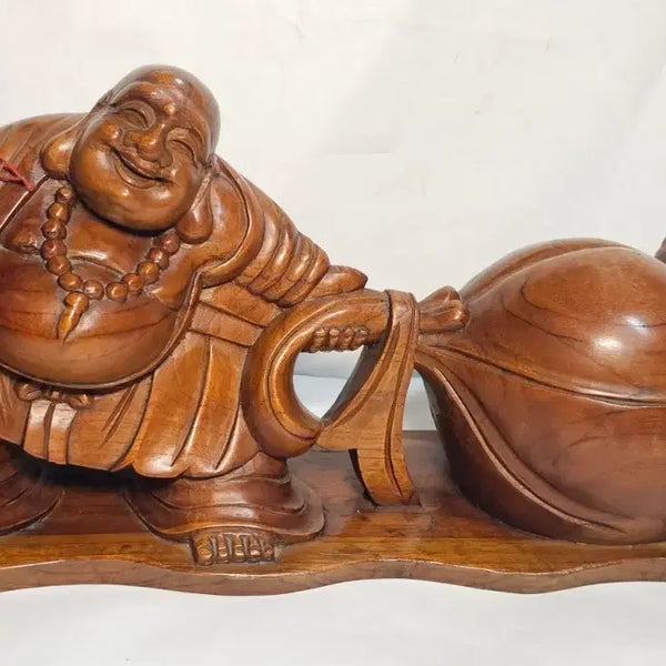 [BUNJANG] Wooden Sculpture of Budai with Attendants / 포대화상 목조각품