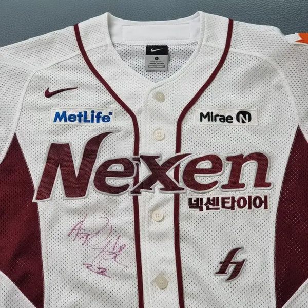 [BUNJANG] Nexen Heroes Nike Authentic Home Baseball Jersey 90 Van Hekken / 넥센 키움 히어로즈 나이키 어센틱 유니폼 90 벤헤켄