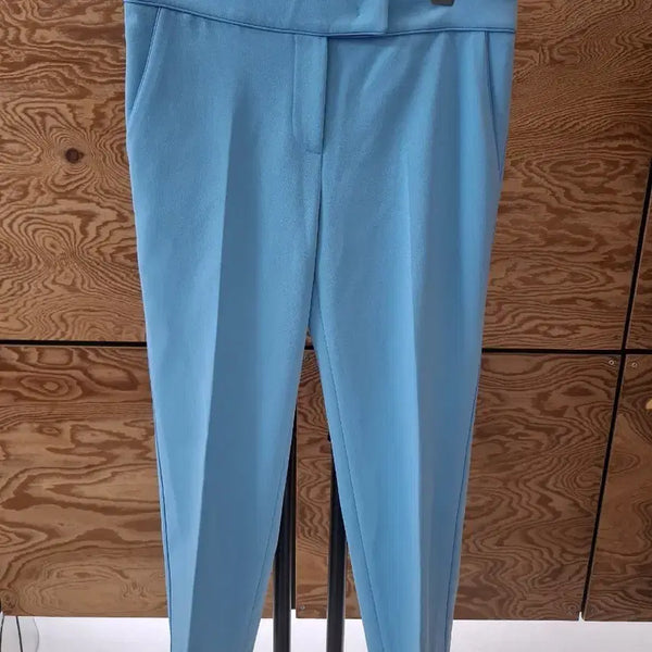 [BUNJANG] Lucky Chouette Sky Blue Basic Slacks Pants / 럭키슈에뜨 하늘색 슬랙스 팬츠