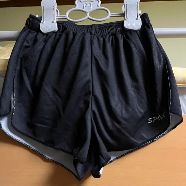 [BUNJANG] SPOSX Women's Running Shorts Black / 스포엑스 여성 런닝 반바지 블랙