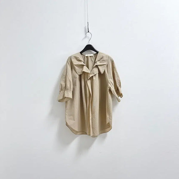 [BUNJANG] Stunning Ruffle Crinkled Blouse / 스터닝 러플 바스락 블라우스