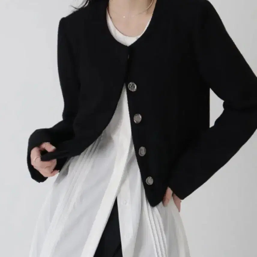 [BUNJANG] Trimingbird Tweed Jacket Black / 트리밍버드 트위드자켓