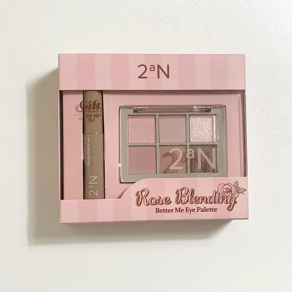 [BUNJANG] 2aN Better Me Eye Palette 20 Rosy Fog Edition + Brow Cara / 투에이엔 베러 미 아이 팔레트 20 로지 포그 기획 + 브로우카라