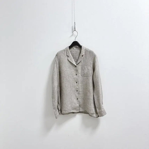 [BUNJANG] Manemori Linen Blouse / 마네모리 린넨 블라우스