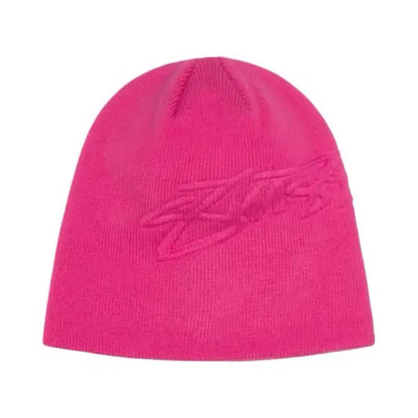 [BUNJANG] Stussy Skullcap Embossed Beanie Hot Pink / 스투시 스컬캡 엠보싱 비니 핫핑크