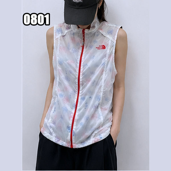 [BUNJANG] The North Face Women's Flower Pattern Lightweight Windbreaker Hiking Vest / L 노스페이스 여성용 플라워 패턴 초경량 바람막이 등산 조끼