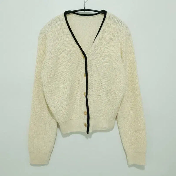 [BUNJANG] Gold Button Cardigan (Free Size) / 금장 버튼 가디건 F
