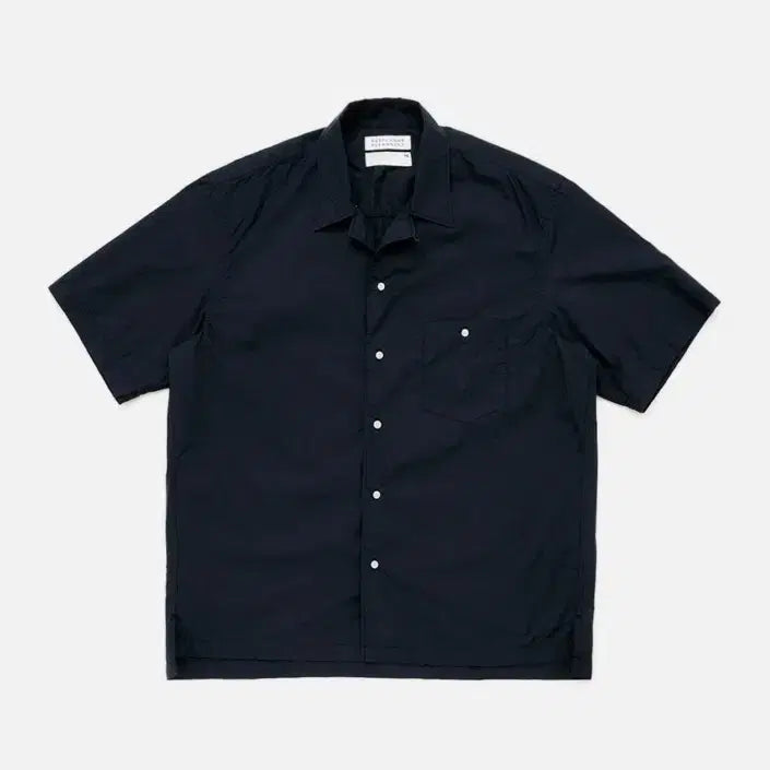 [BUNJANG] Eastlogue Permanent Half Sleeve Shirt Navy M / 이스트로그 퍼머넌트 하프 반팔 셔츠