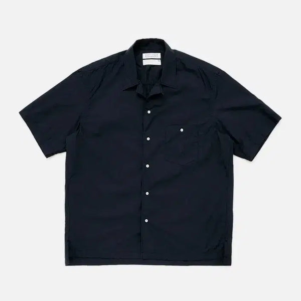 [BUNJANG] Eastlogue Permanent Half Sleeve Shirt Navy M / 이스트로그 퍼머넌트 하프 반팔 셔츠