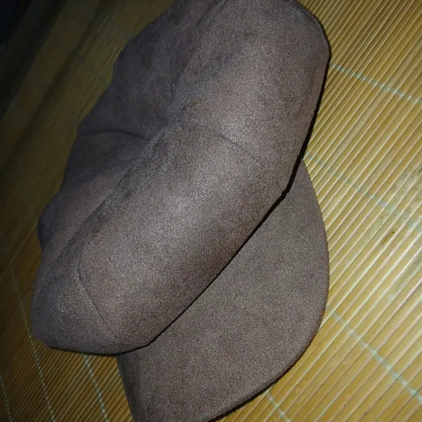 [BUNJANG] Camel Suede Hunting Cap / 카멜 스웨이드 헌팅캡