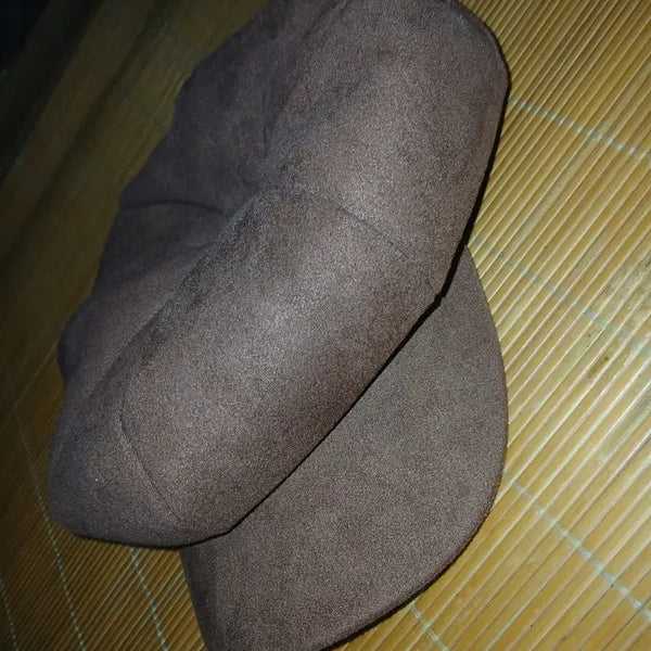[BUNJANG] Camel Suede Hunting Cap / 카멜 스웨이드 헌팅캡