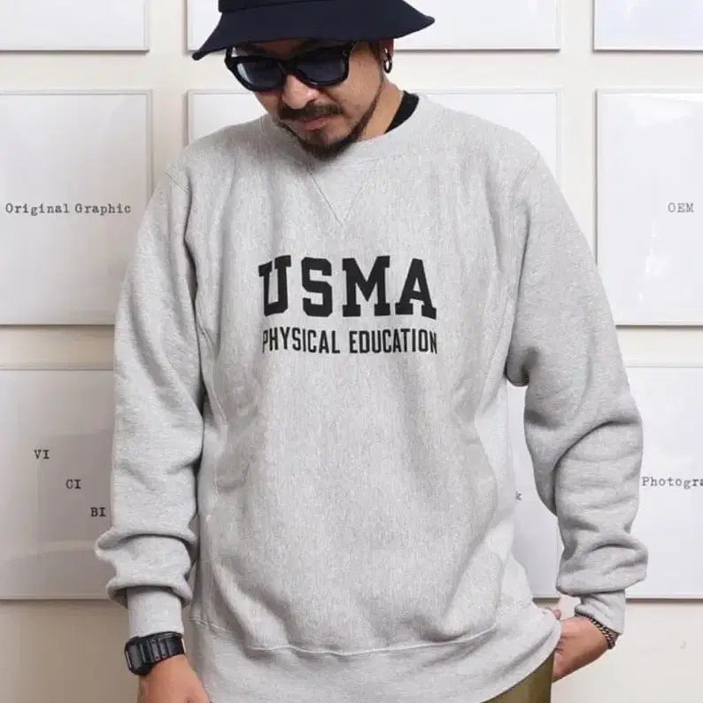 [BUNJANG] Vintage Buzz Rickson USMA Military Sweatshirt L / 빈티지 버즈릭슨 BUZZRICKSON USMA 밀리터리 스웻셔츠 L