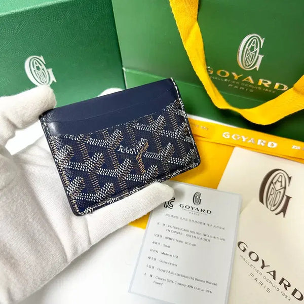 [BUNJANG] Goyard Saint-Pierre Card Holder Special Navy / (정품)(풀구성)고야드 생쉴피스 카드지갑 스페셜 네이비