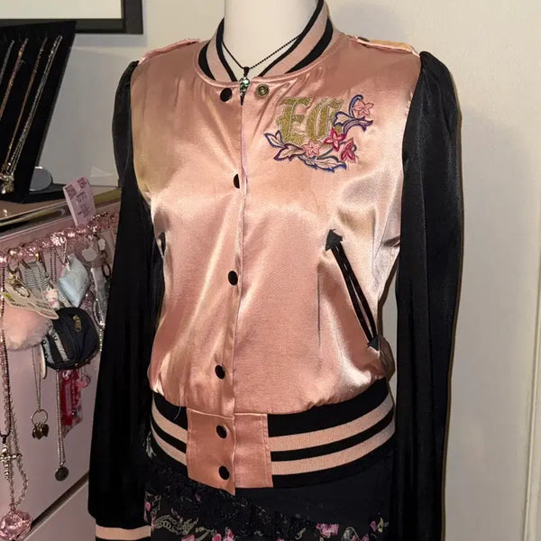 [BUNJANG] Vintage Egoist Varsity Jumper Blackpink Y2K / 빈티지 에고이스트 바시티 점퍼 오네갸루 블랙핑크 y2k