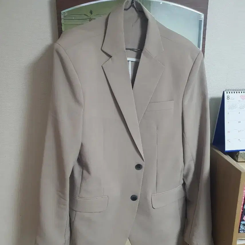 [BUNJANG] Beige Summer Suit Setup XL / 여름 수트 베이지색상 셋업 택포8만원에 판매합니다