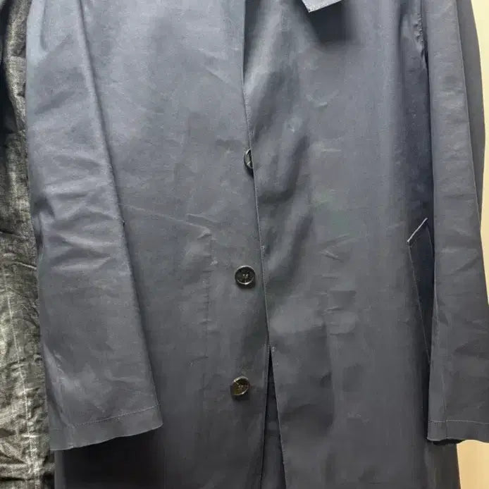 [BUNJANG] Mackintosh Oxford Bonded Cotton Coat Navy / 매킨토시 옥스포드 본디드코튼 40 navy