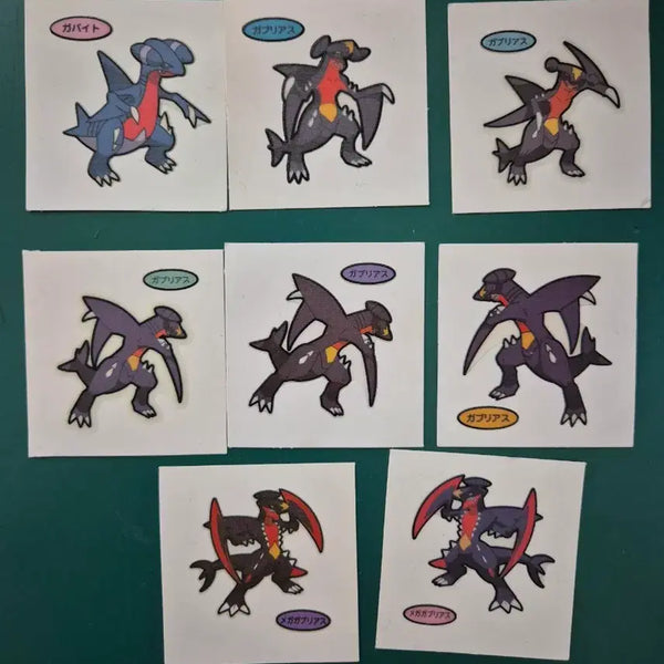 [BUNJANG] Garchomp & Gabite Japanese Pokemon Seem Sticker / (한카리아스 한바이트)포켓몬 일판 씰 일본 띠부실 띠부씰