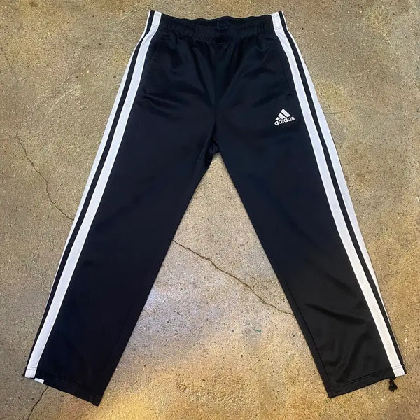 [BUNJANG] Vintage Adidas Track Pants Black White Line / 미국 빈티지 아디다스 트랙 팬츠 블랙 화이트 라인