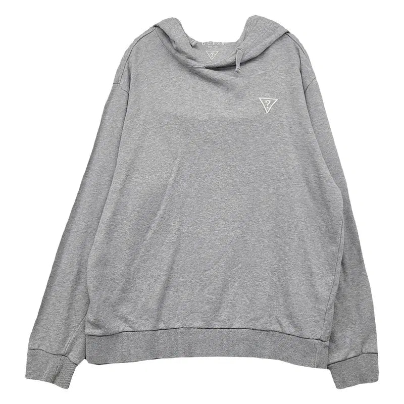 [BUNJANG] Guess Light Gray Logo Hoodie XL (105) / 게스 라이트그레이 로고 후드티 XL (105)