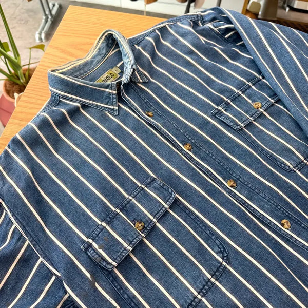 [BUNJANG] Uniqlo 80s-90s Cotton Shirt L / 80-90s Uniqlo Shirt