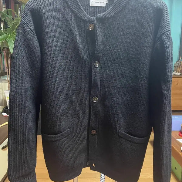 [BUNJANG] Espionage Black Cardigan L / 에스피오나지 블랙 가디건 L