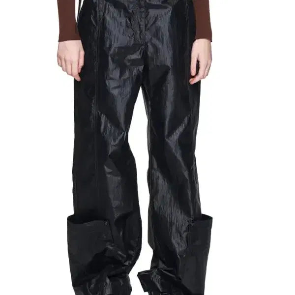 [BUNJANG] MATINKIM Loose Pocket Nylon Pants Black S Size / 마뗑킴 루즈 포켓 나일론 팬츠 블랙 / S size