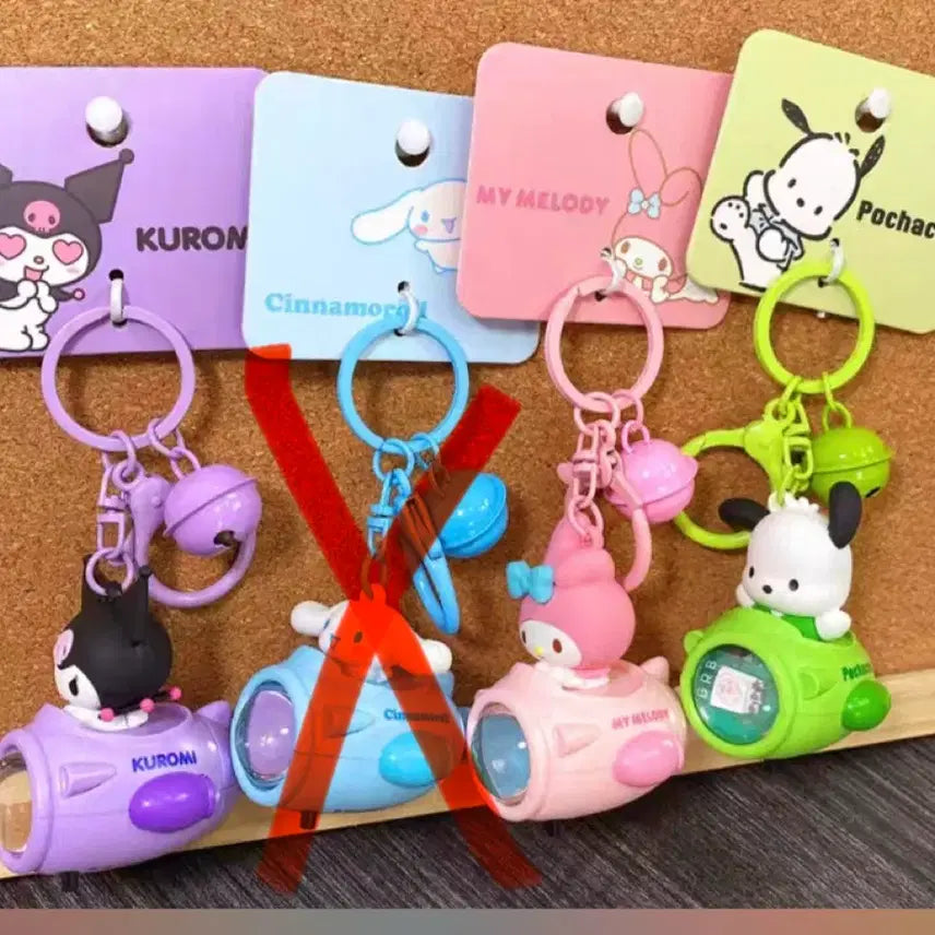 [BUNJANG] Sanrio Spaceship Keyring Figure (3 Types) / 산리오 우주선 키링 피규어 3종