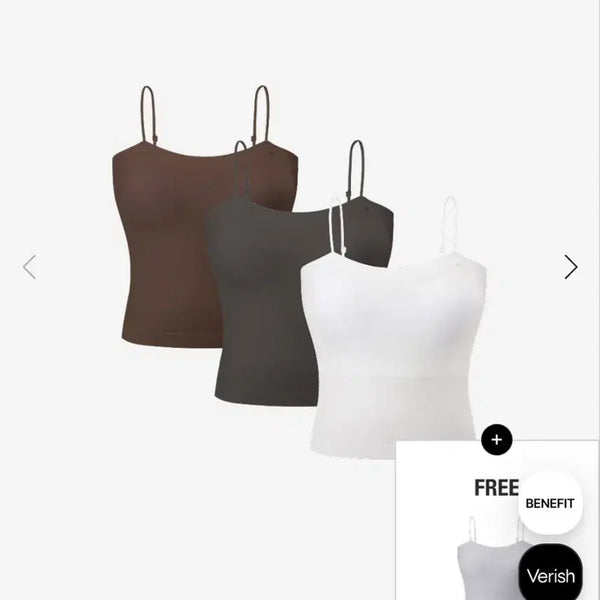 [BUNJANG] Verish Modal Crop Top Tank Top Bundle Set / Verish 베리시 모달 크롭탑 나시 4개일괄