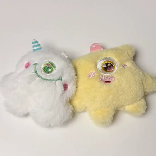 [BUNJANG] White & Yellow Monster Plush Set / 흰색/노란색 몬스터 인형