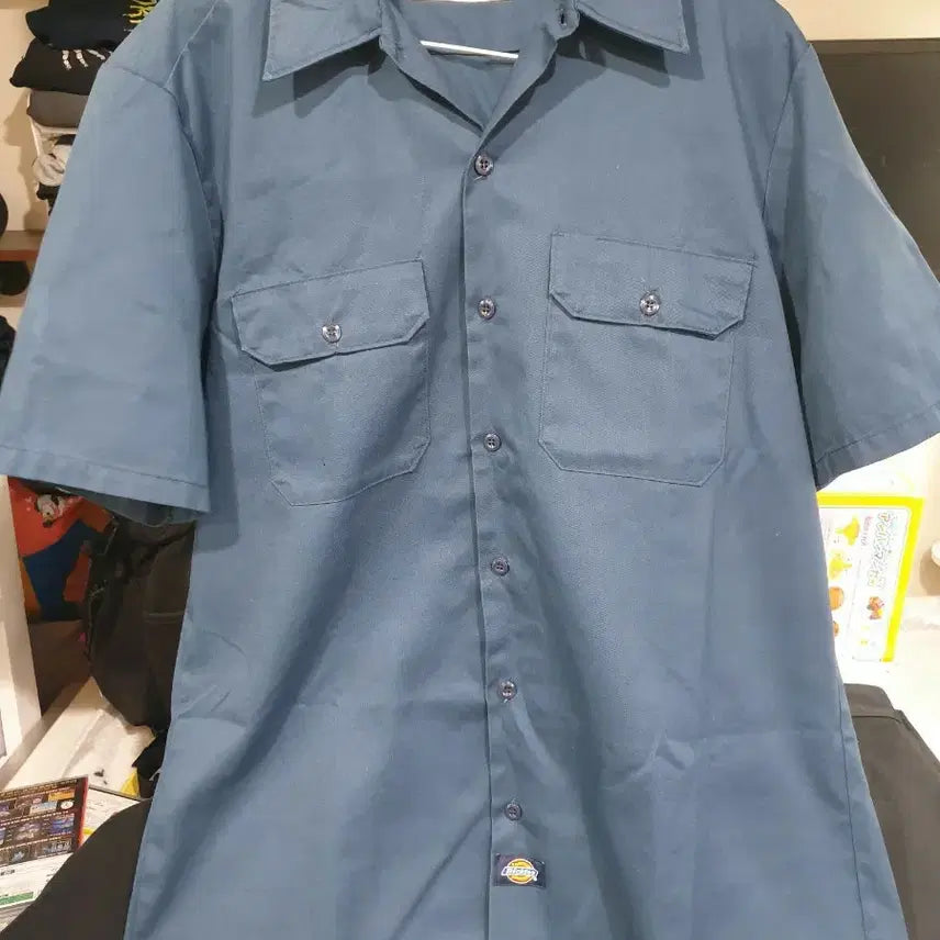 [BUNJANG] Dickies Work Shirt Blue L / 무배)디키즈 워크셔츠 블루 L