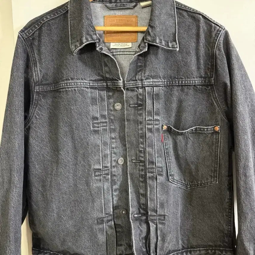 [BUNJANG] Levi's Premium Type 1 Trucker Denim Jacket Black M / 리바이스 프리미엄 타입1 트러커 데님 자켓 블랙 M